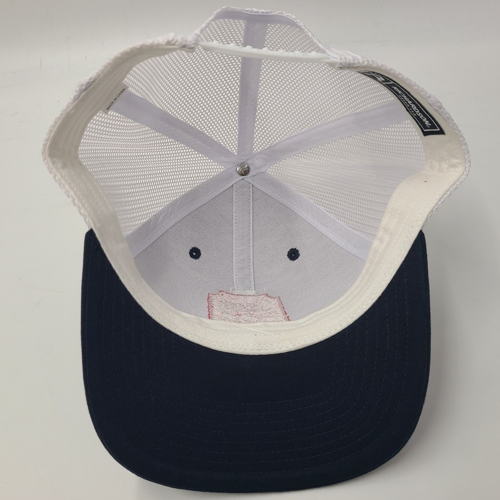 Oskar Blues Brewery Hat Snapback Trucker Mesh Richardson Blue White Red Beer Men - Picture 10 of 14